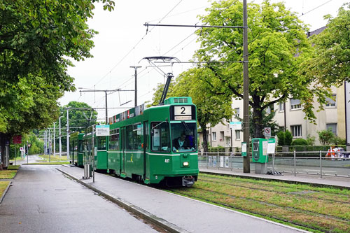 Basel Be4/4 Tram - www.simplonpc.co.uk - Photo: ©Ian Boyle 26th July 2017