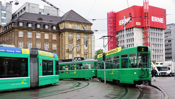 Basel Be4/4 Tram - www.simplonpc.co.uk - Photo: ©Ian Boyle 26th July 2017