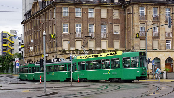 Basel Be4/4 Tram - www.simplonpc.co.uk - Photo: ©Ian Boyle 26th July 2017