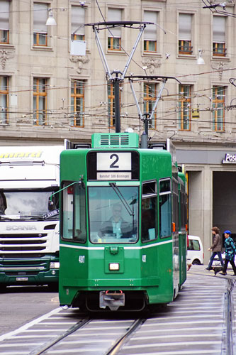 Basel Be4/4 Tram - www.simplonpc.co.uk - Photo: ©Ian Boyle 26th July 2017