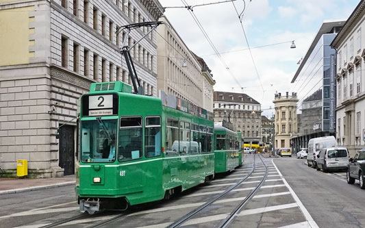 Basel Be4/4 Tram - www.simplonpc.co.uk - Photo: ©Ian Boyle 26th July 2017