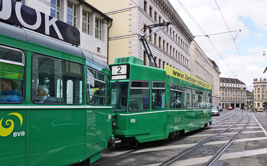 Basel Be4/4 Tram - www.simplonpc.co.uk - Photo: ©Ian Boyle 26th July 2017