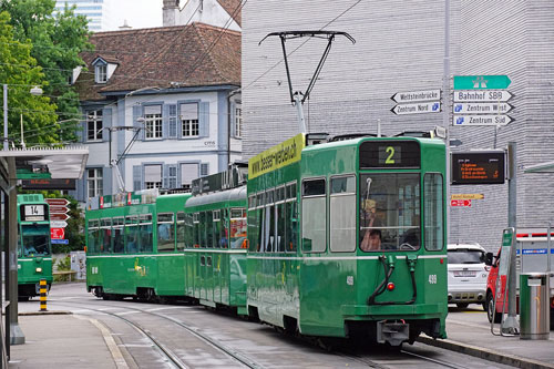 Basel Be4/4 Tram - www.simplonpc.co.uk - Photo: ©Ian Boyle 26th July 2017