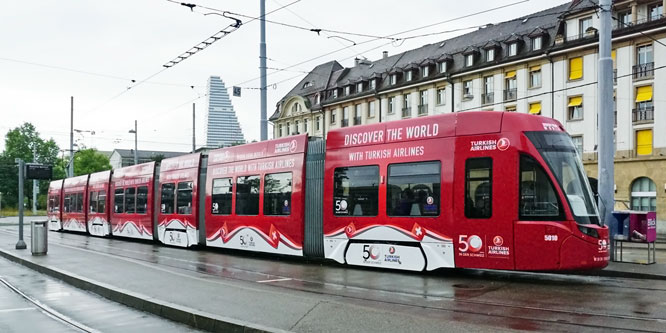 FLEXITYBasel Be6/8 Bombardier Be6/8 Tram - www.simplonpc.co.uk - Photo: ©Ian Boyle 26th July 2017