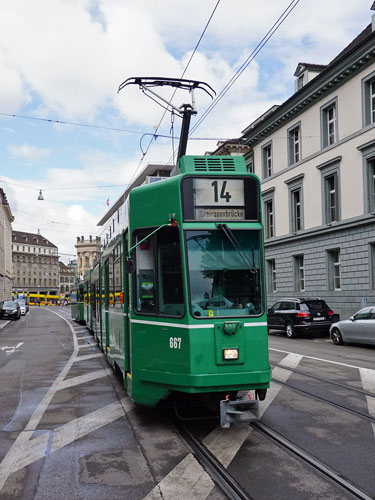 Basel Be4/6 'Guggammere' Tram - www.simplonpc.co.uk - Photo: ©Ian Boyle 26th July 2017