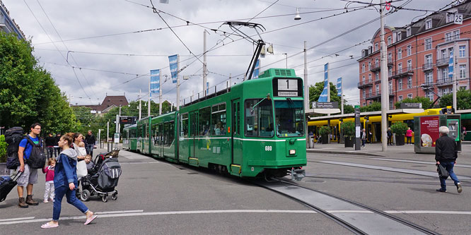 Basel Be4/6 'Guggammere' Tram - www.simplonpc.co.uk - Photo: ©Ian Boyle 26th July 2017