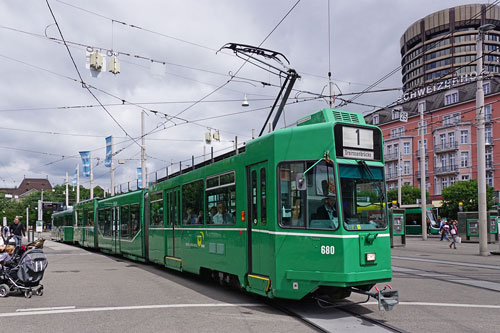 Basel Be4/6 'Guggammere' Tram - www.simplonpc.co.uk - Photo: ©Ian Boyle 26th July 2017