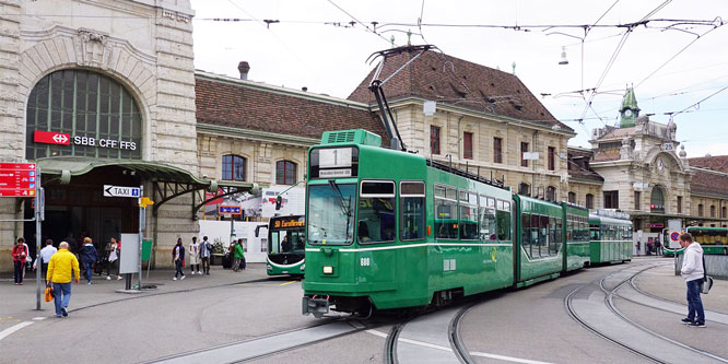 Basel Be4/6 'Guggammere' Tram - www.simplonpc.co.uk - Photo: ©Ian Boyle 26th July 2017