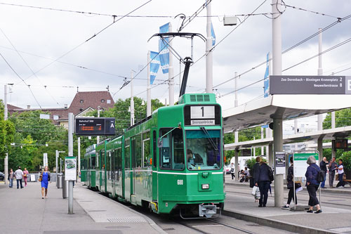 Basel Be4/6 'Guggammere' Tram - www.simplonpc.co.uk - Photo: ©Ian Boyle 26th July 2017