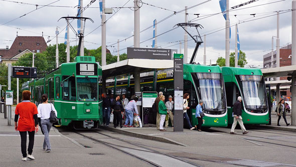 Basel Be4/6 'Guggammere' Tram - www.simplonpc.co.uk - Photo: ©Ian Boyle 26th July 2017