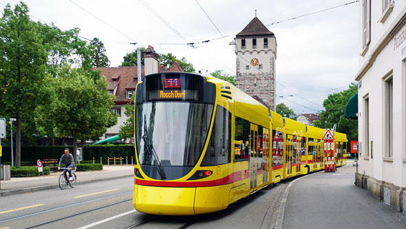 Basel BLT  Be6/8 Stadler Tango Tram - www.simplonpc.co.uk - Photo: ©Ian Boyle 26th July 2017