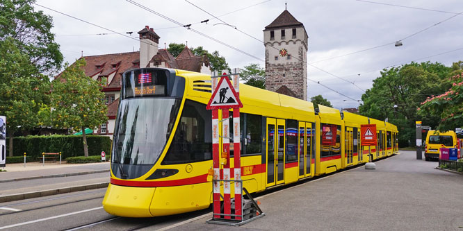 Basel BLT  Be6/8 Stadler Tango Tram - www.simplonpc.co.uk - Photo: ©Ian Boyle 26th July 2017