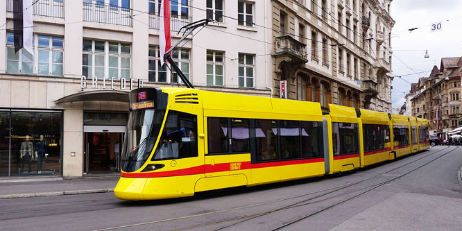 Basel BLT  Be6/8 Stadler Tango Tram - www.simplonpc.co.uk - Photo: ©Ian Boyle 26th July 2017