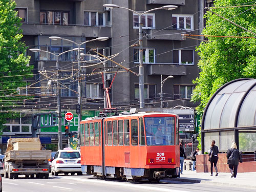 Belgrade KT4 Trams - www.simplonpc.co.uk - Photo: Ian Boyle 17th May 2016