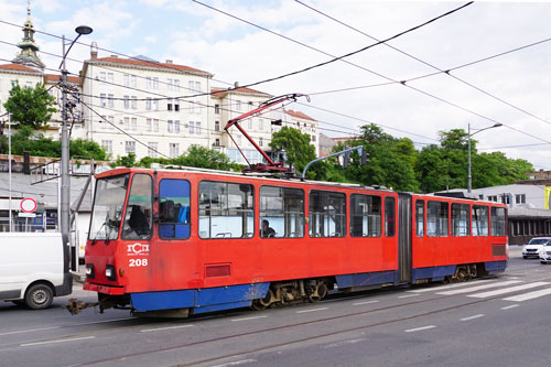 Belgrade KT4 Trams - www.simplonpc.co.uk - Photo: Ian Boyle 17th May 2016