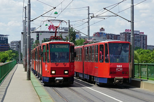 Belgrade KT4 Trams - www.simplonpc.co.uk - Photo: Ian Boyle 17th May 2016