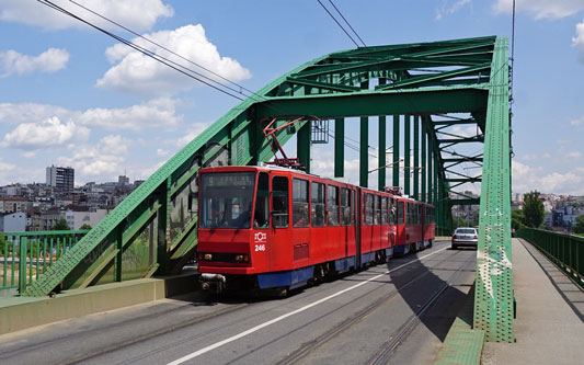 Belgrade KT4 Trams - www.simplonpc.co.uk - Photo: Ian Boyle 17th May 2016