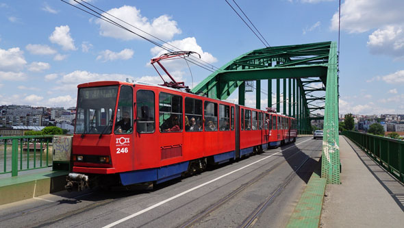 Belgrade KT4 Tram - www.spimplonpc.co.uk - Photo: ©Ian Boyle 17th May 2016