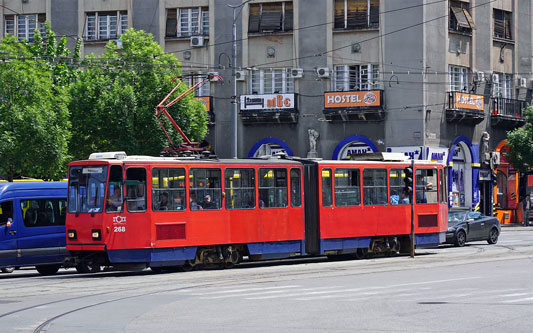 Belgrade KT4 Tram - www.spimplonpc.co.uk - Photo: ©Ian Boyle 17th May 2016