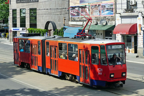 Belgrade KT4 Trams - www.simplonpc.co.uk - Photo: Ian Boyle 17th May 2016