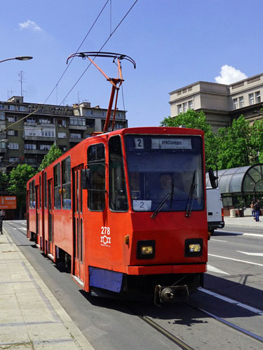 Belgrade KT4 Tram - www.spimplonpc.co.uk - Photo: ©Ian Boyle 17th May 2016