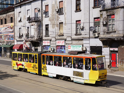 Belgrade KT4 Tram - www.spimplonpc.co.uk - Photo: ©Ian Boyle 17th May 2016