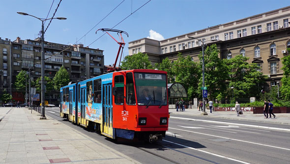 Belgrade KT4 Tram - www.spimplonpc.co.uk - Photo: ©Ian Boyle 17th May 2016