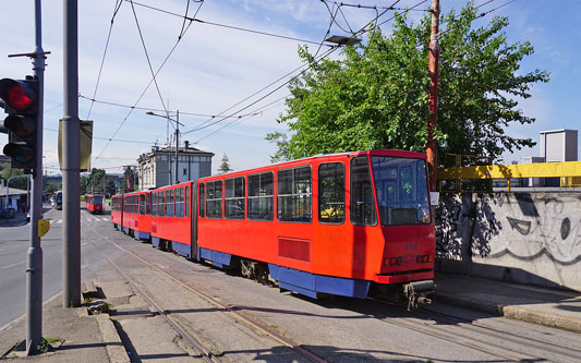 Belgrade KT4 Tram - www.spimplonpc.co.uk - Photo: ©Ian Boyle 17th May 2016