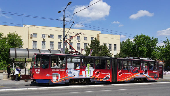 Belgrade KT4 Trams - www.simplonpc.co.uk - Photo: Ian Boyle 17th May 2016