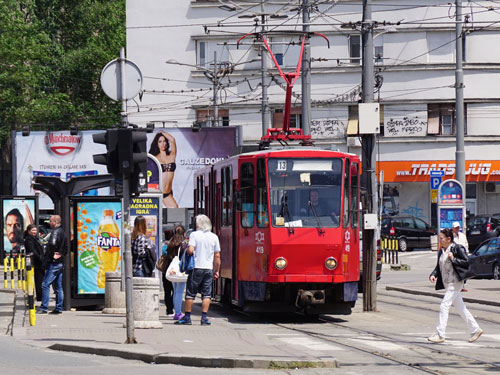 Belgrade KT4 Tram - www.spimplonpc.co.uk - Photo: ©Ian Boyle 17th May 2016