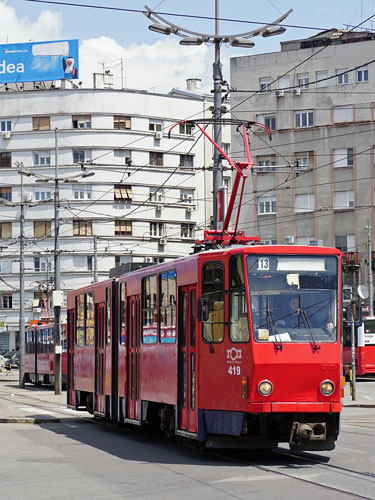 Belgrade KT4 Tram - www.spimplonpc.co.uk - Photo: ©Ian Boyle 17th May 2016