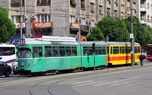 Belgrade ex-Basel Be4/6 Tram - www.spimplonpc.co.uk - Photo: ©Ian Boyle 17th May 2016