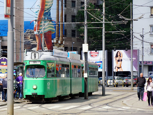 Belgrade ex-Basel Be4/6 Tram - www.spimplonpc.co.uk - Photo: ©Ian Boyle 17th May 2016