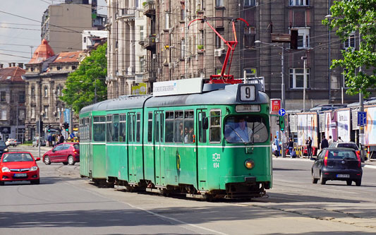 Belgrade ex-Basel Be4/6 Tram - www.spimplonpc.co.uk - Photo: ©Ian Boyle 17th May 2016