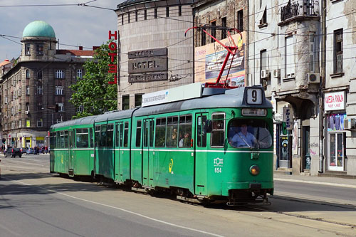 Belgrade ex-Basel Be4/6 Tram - www.spimplonpc.co.uk - Photo: ©Ian Boyle 17th May 2016