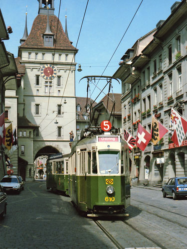 Bern Swiss Standard Tram - www.simplonpc.co.uk - Photo: ©1985 Ian Boyle