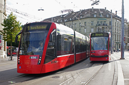 Bern Combino 4/6 Tram - www.simplonpc.co.uk - Photo: ©1988 Ian Boyle