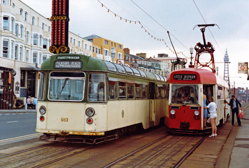 BLACKPOOL TRAMS - Photo: ©1983 Ian Boyle - www.simplompc.co.uk - Simplon Postcards