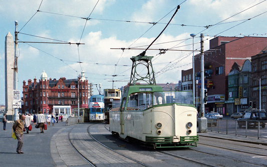 BLACKPOOL TRAMS - Photo: ©1981 Ian Boyle - www.simplompc.co.uk - Simplon Postcards