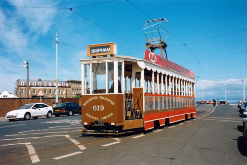 BLACKPOOL TRAMS - Photo: ©1988 Marvin Jensen - www.simplompc.co.uk - Simplon Postcards