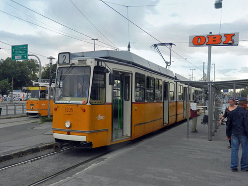 BUDAPEST TRAMS - Photo: ©2012 Mike Tedstone - www.simplompc.co.uk - Simplon Postcards