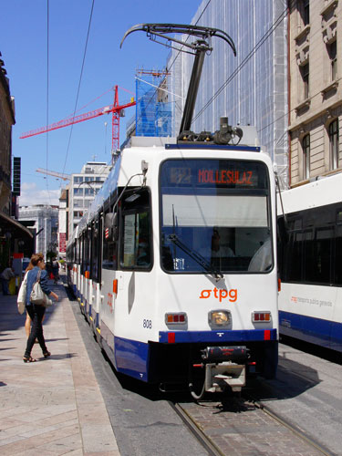 Swiss DAV Be4/6 Tram - www.simplonpc.co.uk - Photo: ©1985 Ian Boyle