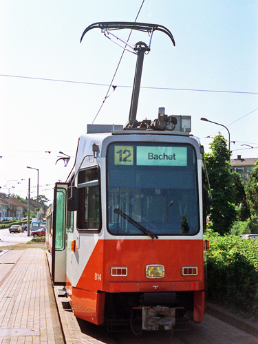 Swiss DAV Be4/6 Tram - www.simplonpc.co.uk - Photo: ©1985 Ian Boyle