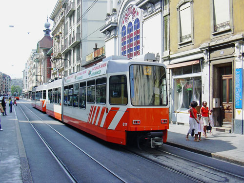 Swiss DAV Be4/6 Tram - www.simplonpc.co.uk - Photo: ©2004 Ian Boyle