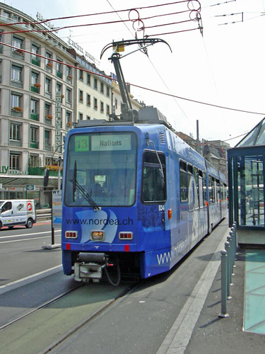 Swiss DAV Be4/6 Tram - www.simplonpc.co.uk - Photo: ©2004 Ian Boyle