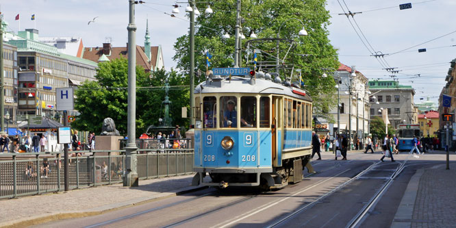 Gothenburg Museum Trams  - Photo ©1998 Ian Boyle - www.simplonpc.co.uk