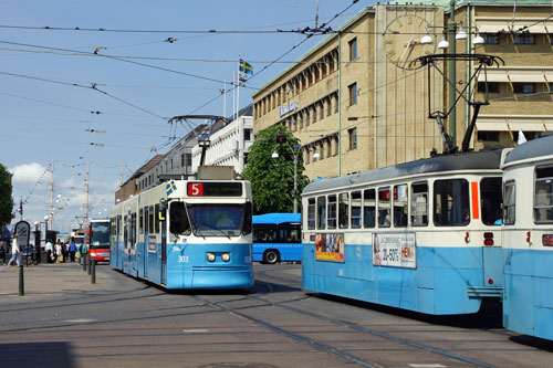 Gothenburg M31 Trams - Photo: ©2013 Ian Boyle - www.simplompc.co.uk - Simplon Postcards