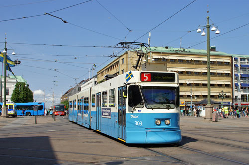 Gothenburg M31 Trams - Photo: ©2013 Ian Boyle - www.simplompc.co.uk - Simplon Postcards