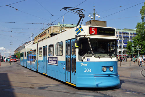 Gothenburg M31 Trams - Photo: ©2013 Ian Boyle - www.simplompc.co.uk - Simplon Postcards