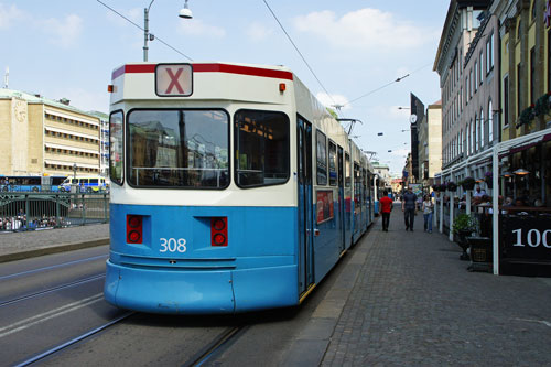 Gothenburg M31 Trams - Photo: ©2013 Ian Boyle - www.simplompc.co.uk - Simplon Postcards